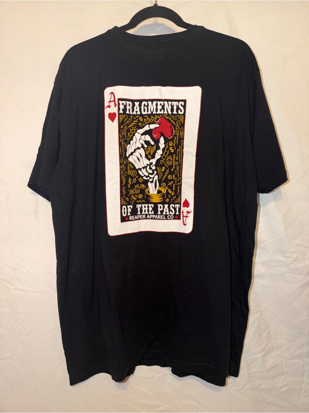 Reaper Apparel Black 'Fragments of the Past' Graphic Short Sleeve Tee
